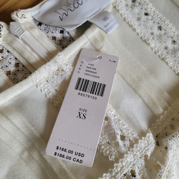 NEW Mare Mare x Anthropologie Tie-Waist Romper Soft Ivory Cream - Picture 5 of 5